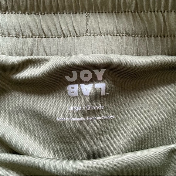 Women's JoyLab Khaki High-Rise Pleated Side Athletic Shorts - Picture 7 of 10